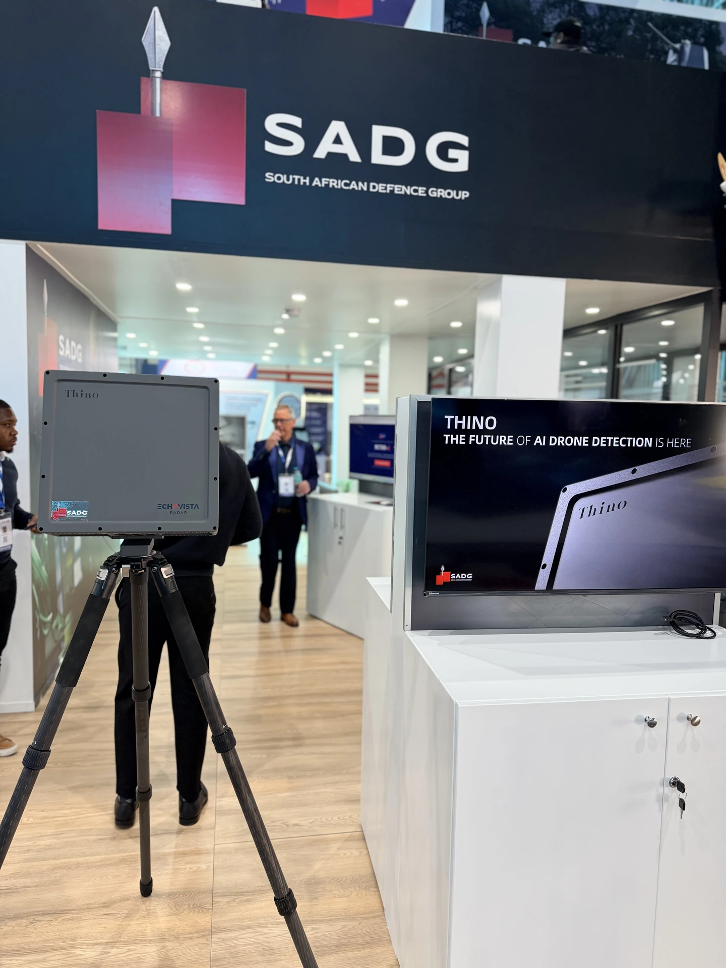 EchoVista THINO radar and presentation display at the SADG booth