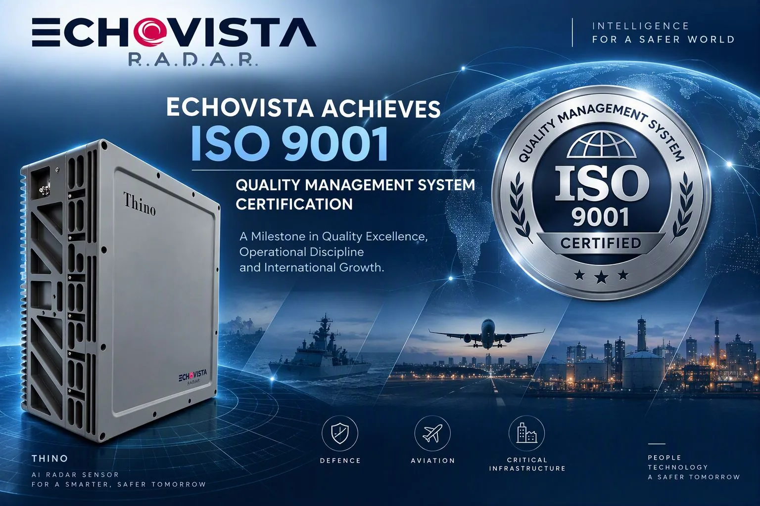 EchoVista Achieves ISO 9001 Quality Management System Certification